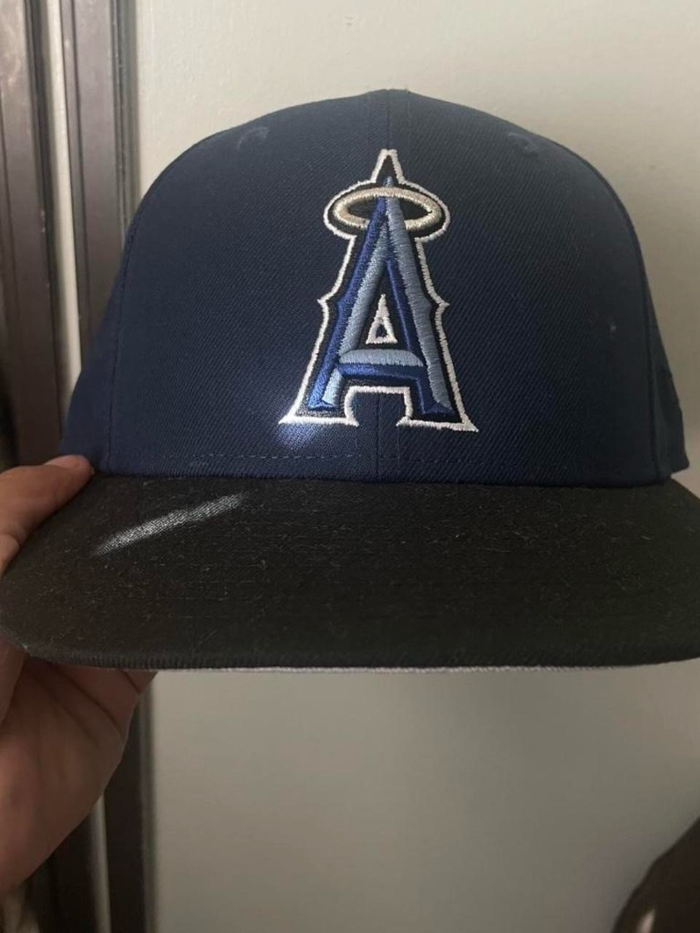 New Era Los Angeles Angels Navy and Black Fitted Hat